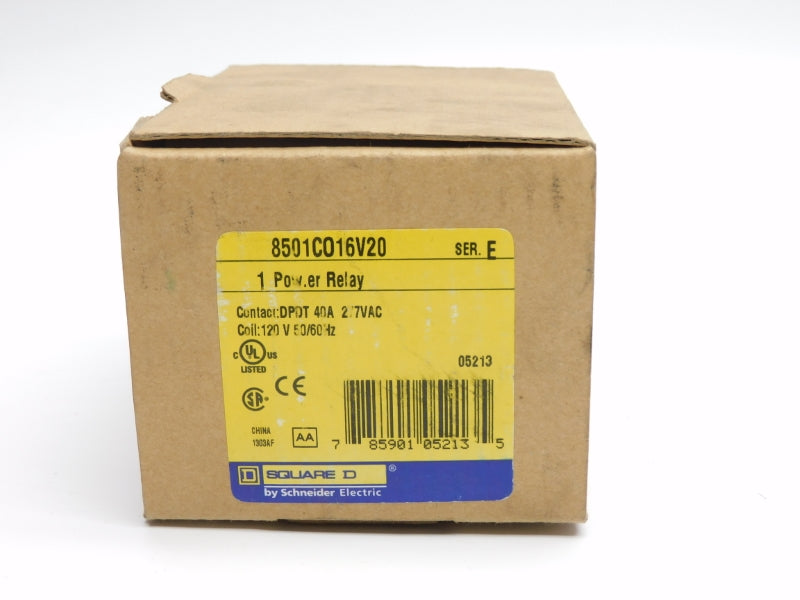 SQUARE D 8501CO16V20 SER. E 120V 40A NSMP