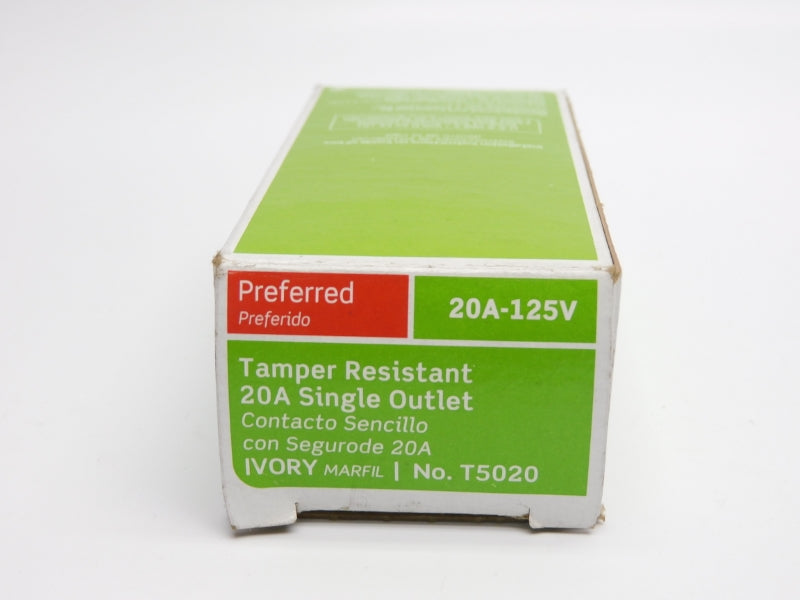LEVITON T5020 125V 20A NSMP