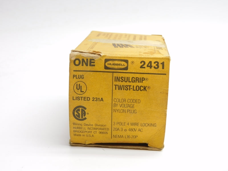 HUBBELL 2431 480VAC 20A NSMP