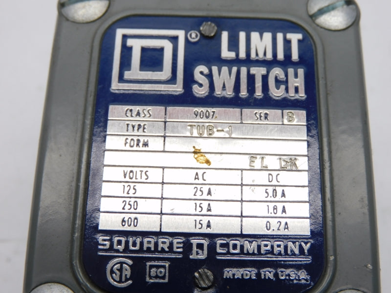 SQUARE D 9007TUB1 SER. B 600V 25A NSNP
