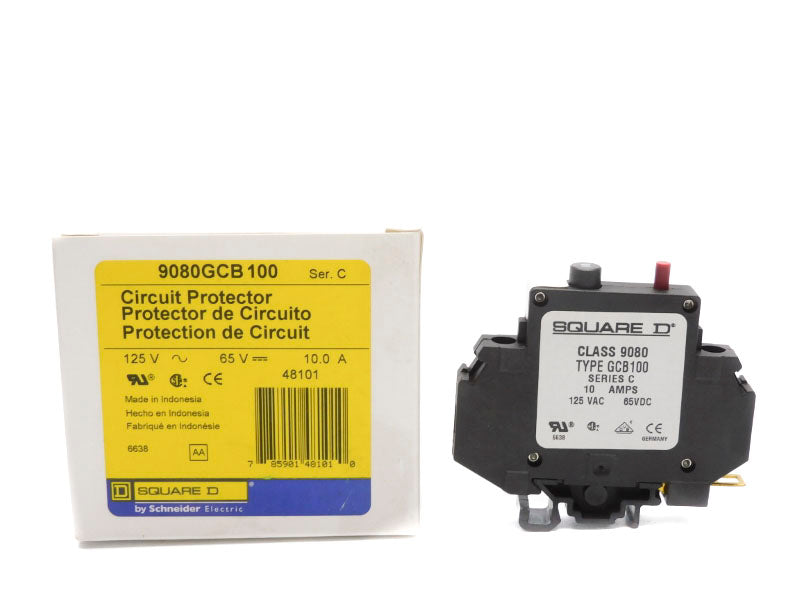 SQUARE D 9080GCB100 SER. C 125V 10.0A NSMP