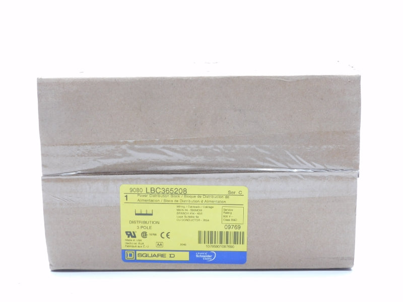SQUARE D 9080LBC365208 SER. C 600V 760A NSFS