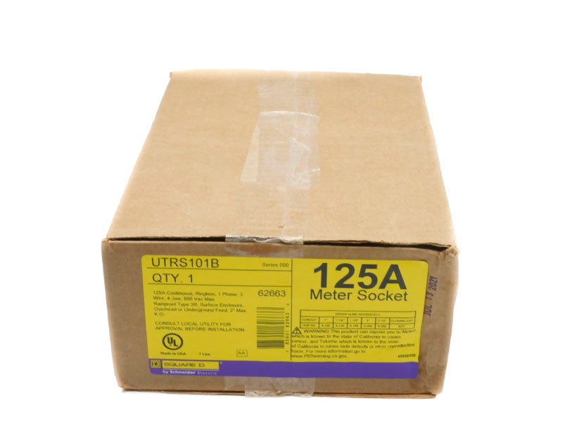 SQUARE D UTRS101B SER. 000 600VAC 125A NSFS