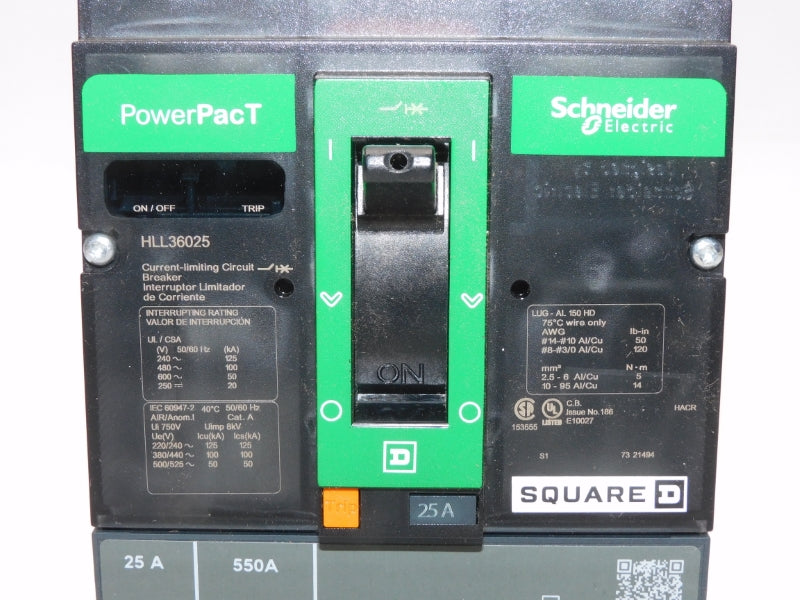 SQUARE D HLL36025 600V 25A NSMP