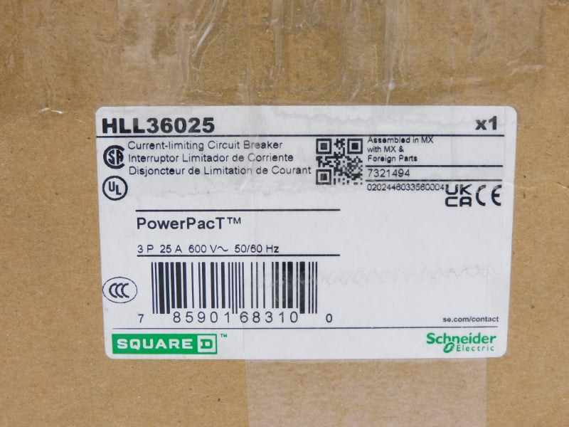 SQUARE D HLL36025 600V 25A NSMP