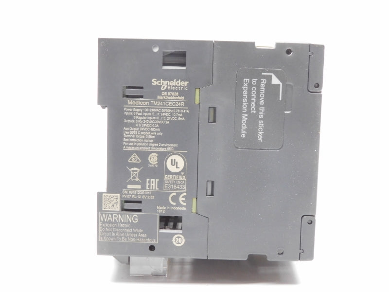 SCHNEIDER ELECTRIC TM241CEC24R 24VDC 0.78-0.41A NSMP