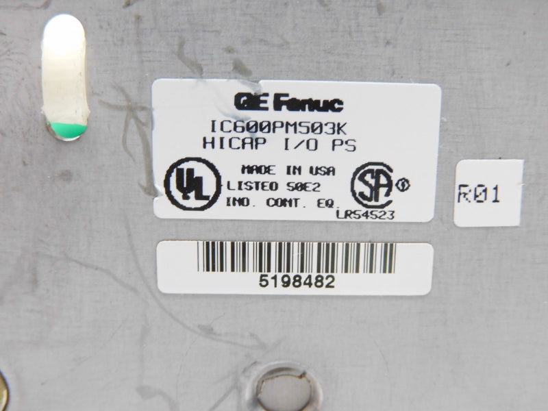 FANUC IC600PM503K 115-230V 1.5-.75A (NO COVER) UNMP