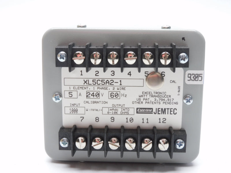 ESTERLINE JEMTEC XL5C5A2-1 240V 5A NSMP