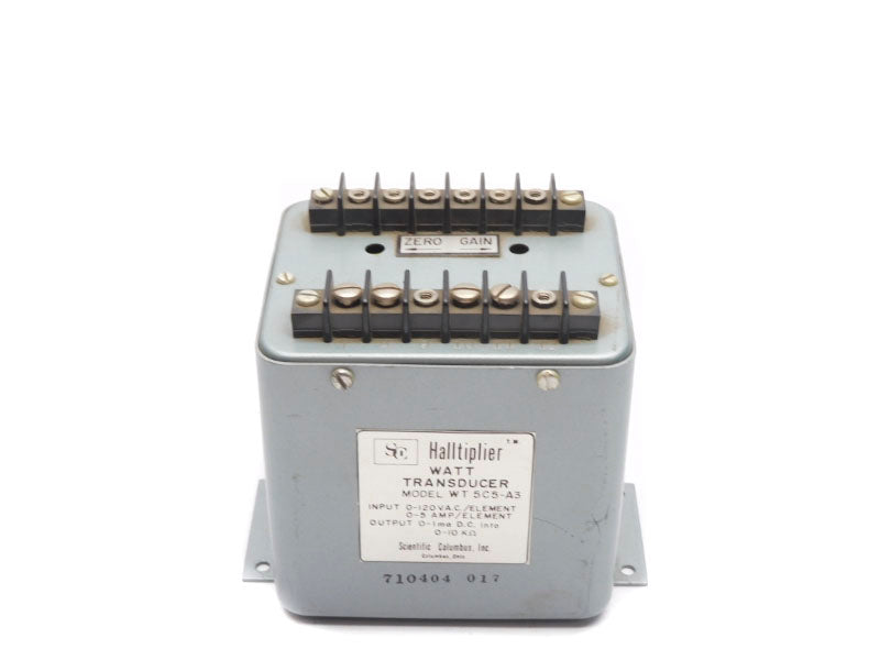 SCIENTIFIC COLUMBUS WT5C5-A3 0-120VAC 0-5A UNMP