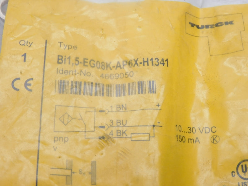 TURCK BI1,5-EG08K-AP6X-H1341 4669050 10-30VDC NSMP
