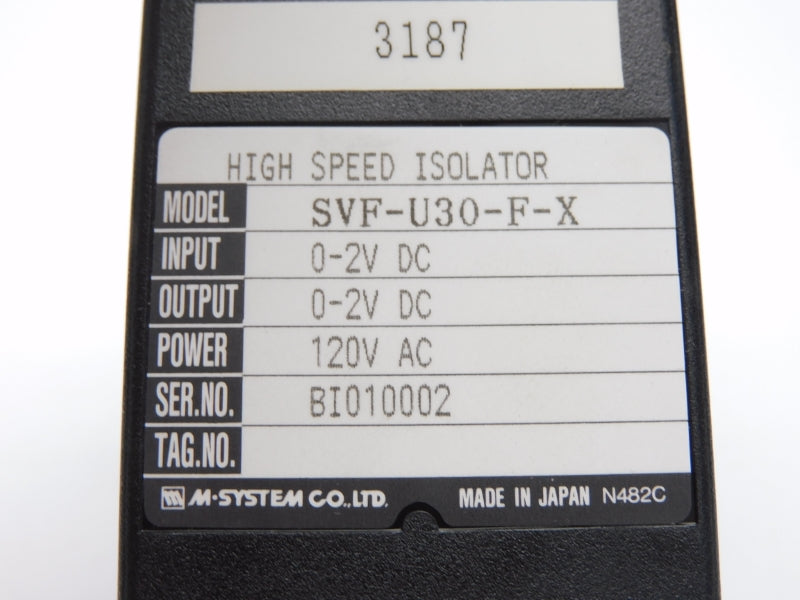 M-SYSTEM SVF-U30-F-X 0-2VDC NSMP