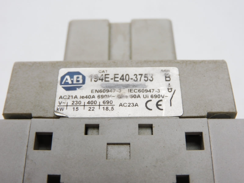 ALLEN BRADLEY 194E-E40-3753 SER. B 690V 21A UNMP