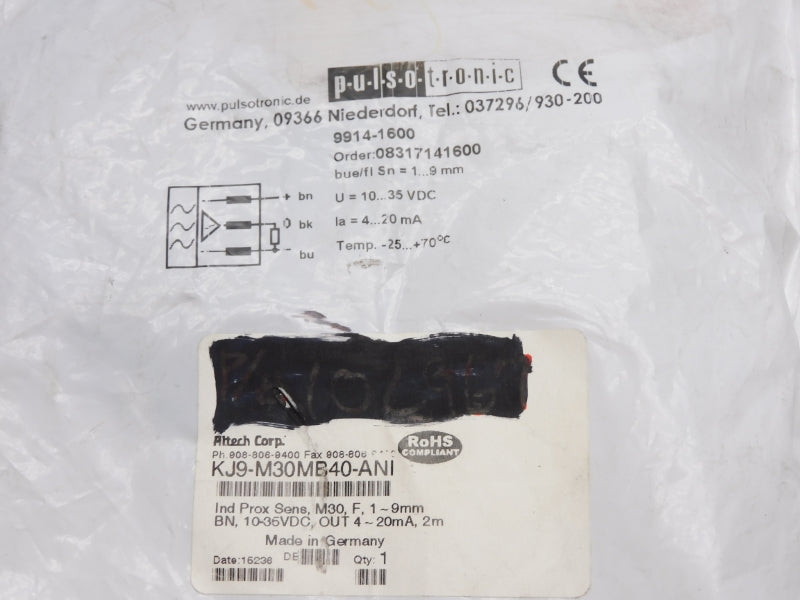 PULSOTRONIC ALTECH  KJ9-M30MB40-ANI 9914-1600 10-35VDC NSMP