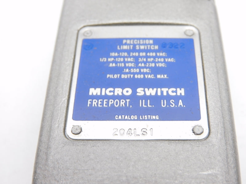 MICRO SWITCH 204LS1 600VAC 10A (GREY) NSNP