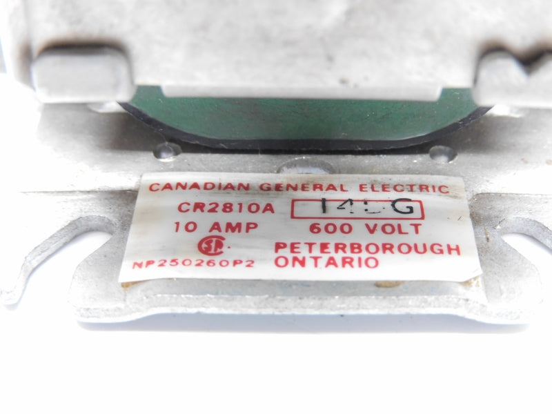 GENERAL ELECTRIC CR2810A14DG 92/110V 10A UNMP