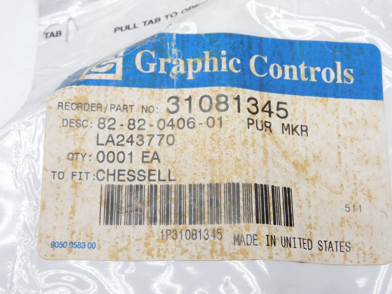 GRAPHIC CONTROLS 82-82-0406-01 31081345 NSMP