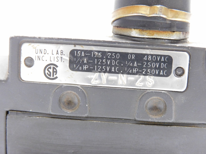 OMRON ZV-N-2S 480VAC 15A UNMP