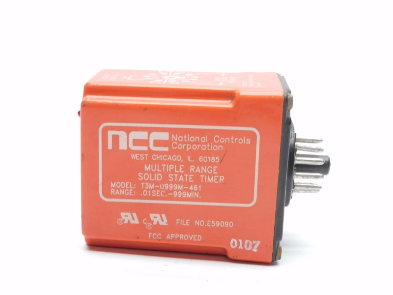 NCC T3M-0999M-461 120VAC 10A .01S-999M UNMP