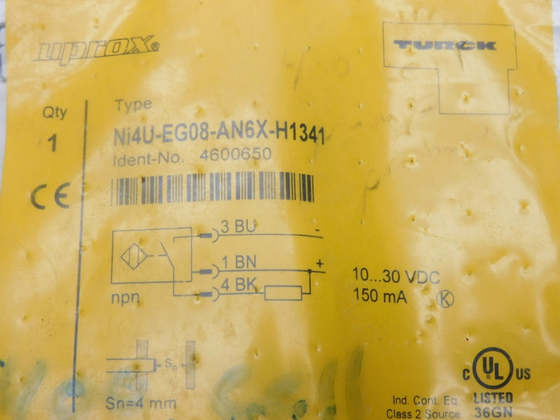 TURCK NI4U-EG08-AN6X-H1341 4600650 10-30VDC NSMP
