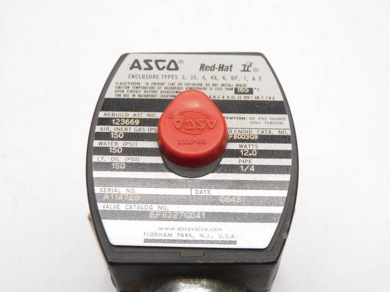 ASCO EF8327G041 115/120V 150PSI 1/4" UNMP