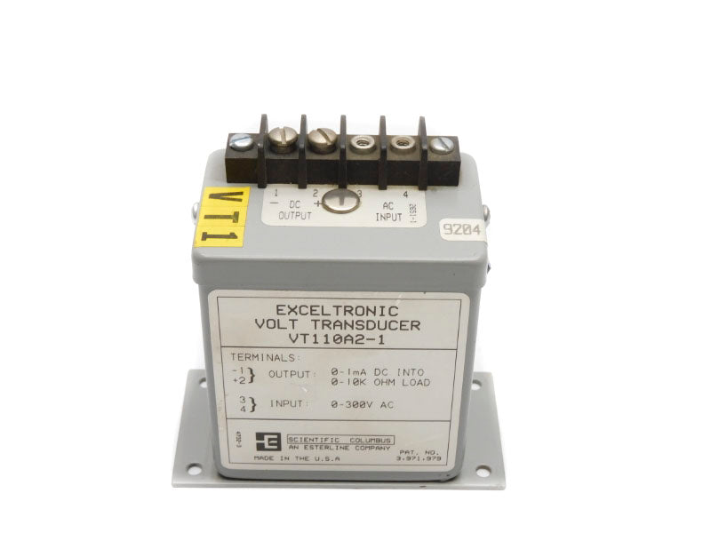 SCIENTIFIC COLUMBUS VT110A2-1 0-300VAC UNMP