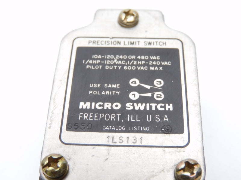 MICRO SWITCH 1LS131 600VAC 10A (AS PICTURED) UNMP
