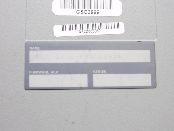 ALLEN BRADLEY 1772-LX SER. C 5VDC 1.25A F/W F UNMP