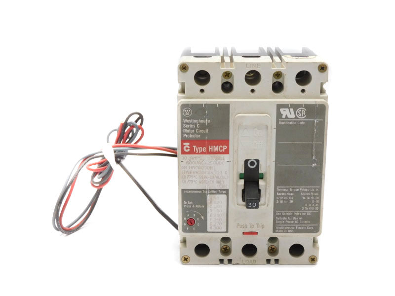 WESTINGHOUSE HMCP030H1 SER. C 600VAC 30A UNMP