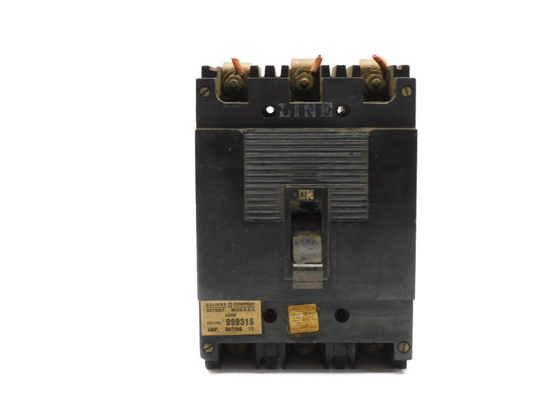 SQUARE D 999315 600VAC 15A UNMP