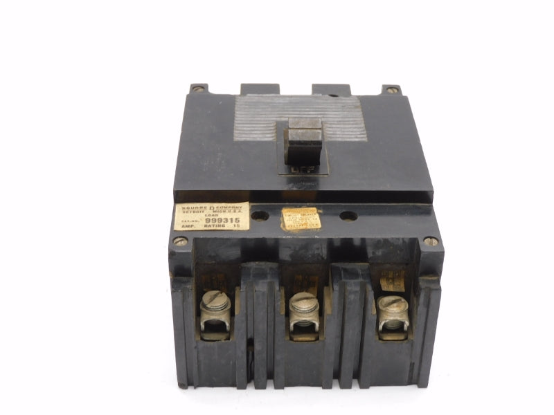 SQUARE D 999315 600VAC 15A UNMP