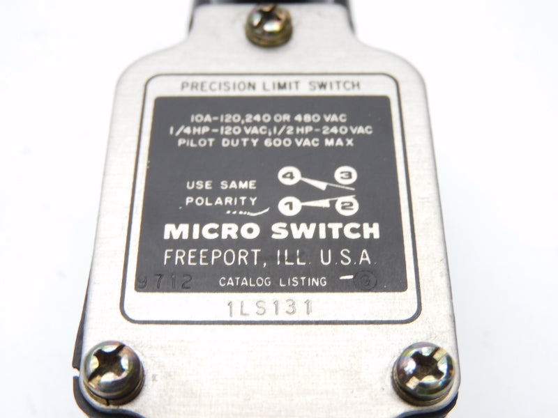 MICRO SWITCH 1LS131 600VAC 10A UNMP