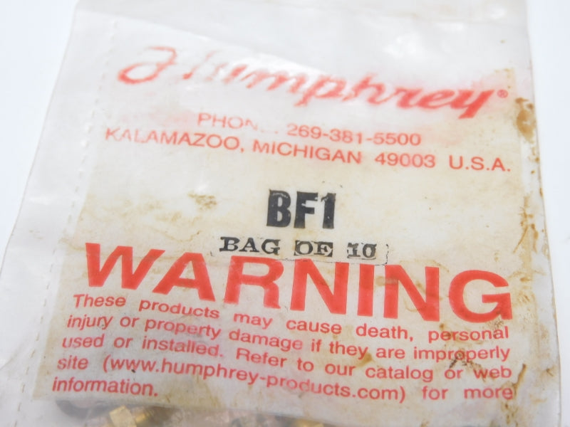 HUMPHREY BF1 (PKG OF 10) NSMP