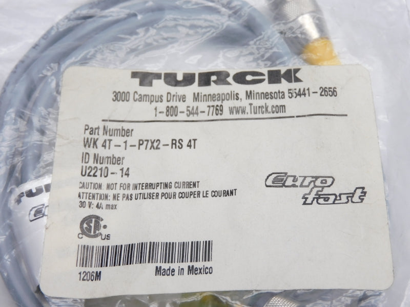 TURCK WK4T-1-P7X2-RS4T U2210-14 NSMP