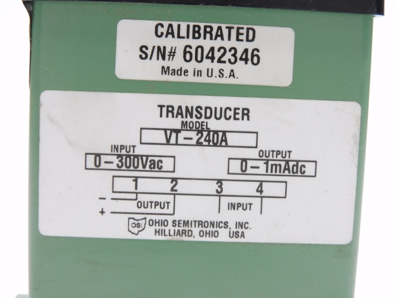OHIO SEMITRONICS VT-240A 0-300VAC UNMP