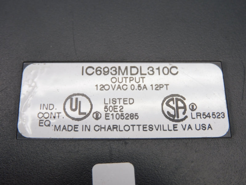 FANUC IC693MDL310C 120VAC 0.5A (NO TERMINAL/NO COVER) UNMP