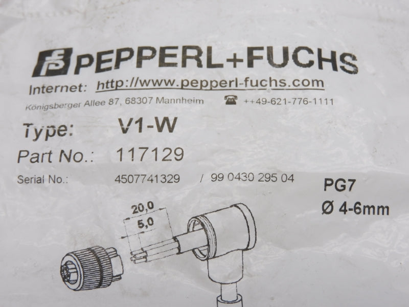 PEPPERL+FUCHS V1-W 117129 NSMP