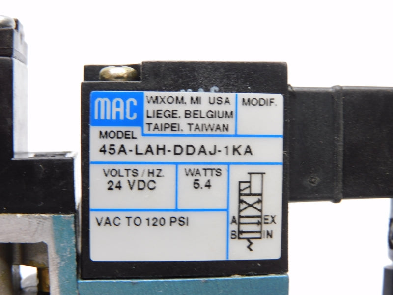 MAC 45A-LAH-DDAJ-1KA 24VDC 120PSI NSMP