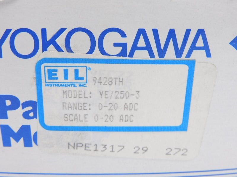 EIL INSTRUMENTS YE/250-3 0-20ADC NSMP