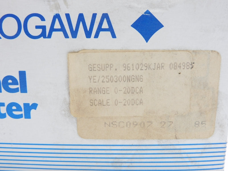 YOKOGAWA YE/250300NGNG 0-20DCA NSMP