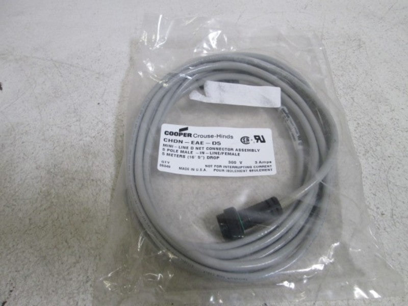 COOPER CROUSE-HINDS CONNECTOR ASSEMBLY CHDN-EAE-D5 * NEW IN BAG *