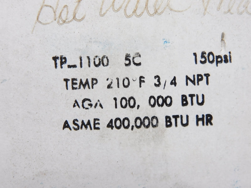 WILKINS-TEMPSTAT TP1100-5C 150PSI 3/4" NSMP