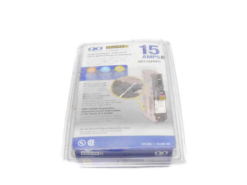 SQUARE D QO115PDFC 120VAC 15A NSMP