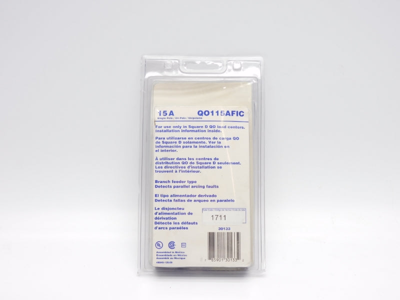SQUARE D QO115AFIC 120V 15A NSMP