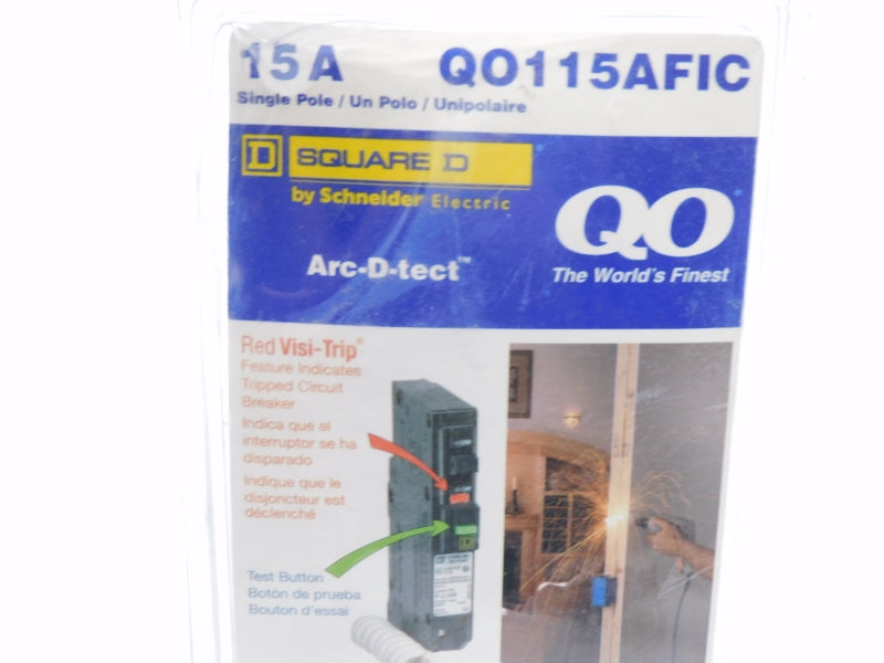 SQUARE D QO115AFIC 120V 15A NSMP