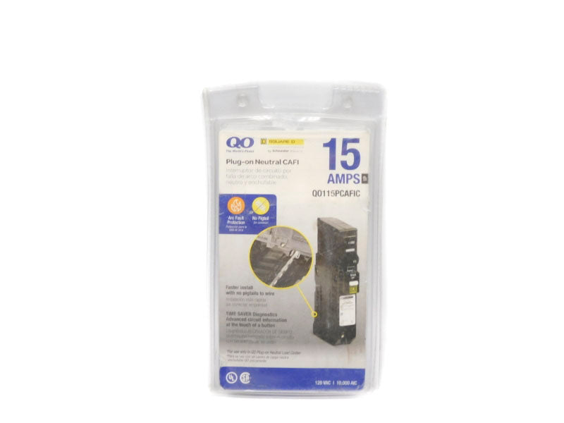 SQUARE D QO115PCAFIC 120VAC 15A NSMP