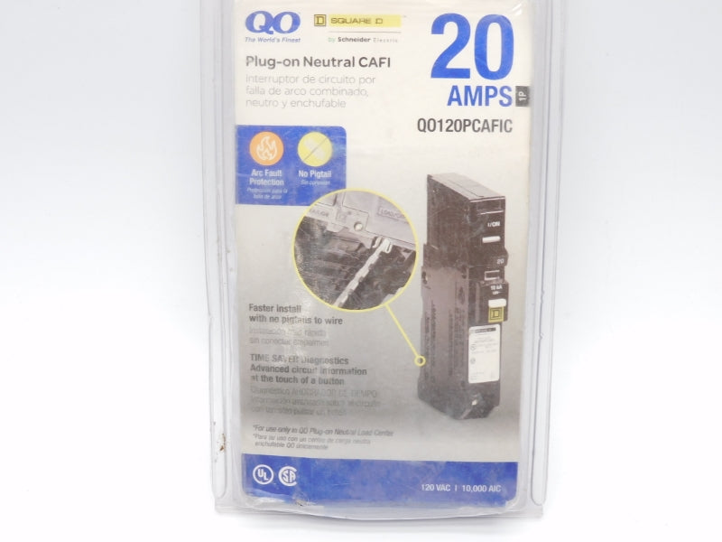 SQUARE D QO120PCAFIC 120VAC 20A NSMP
