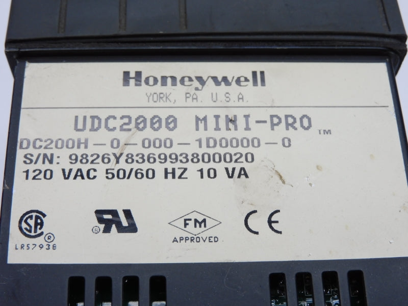 HONEYWELL DC200H-0-000-1D0000-0 120VAC UNMP