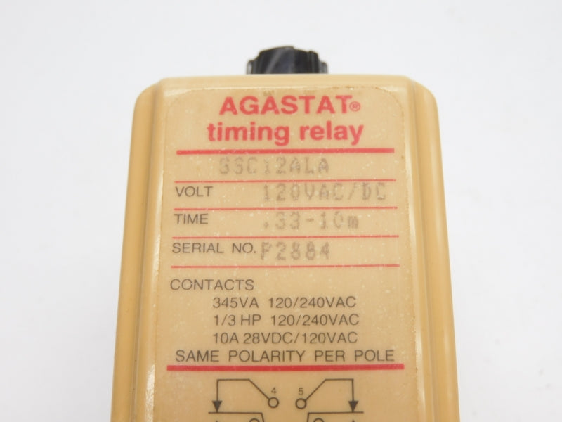 AGASTAT SSC12ALA 120VAC/DC 10A .33-10M UNMP