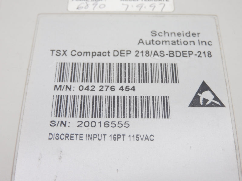 SCHNEIDER ELECTRIC DEP218/AS-BDEP-218 042276454 115VAC UNMP