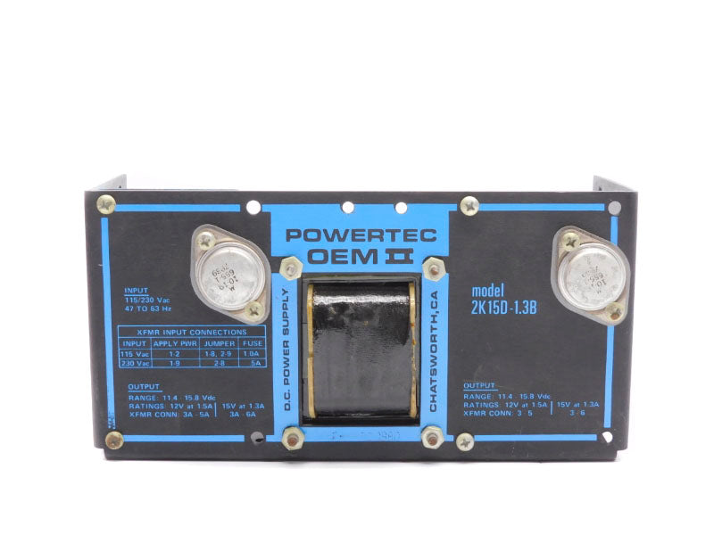 POWERTEC OEM II 2K15D-1.3B 115/230VAC 3-6A UNMP